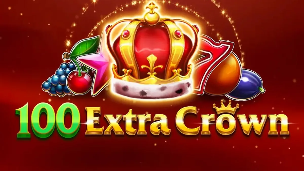 100 Extra Crown slot machine gameplay na may mga simbolo ng korona at prutas