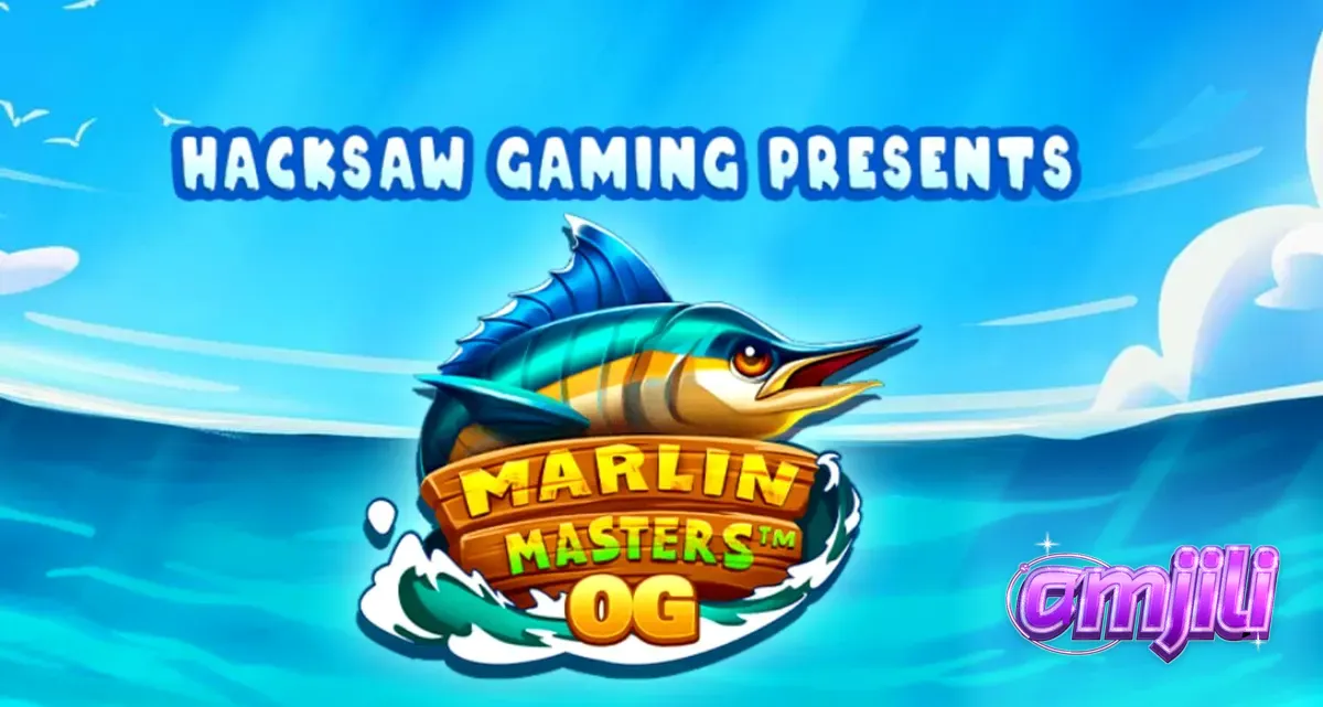 Isang makulay na eksena ng pangingisda sa dagat na nagtatampok ng Marlin Masters OG slot game.